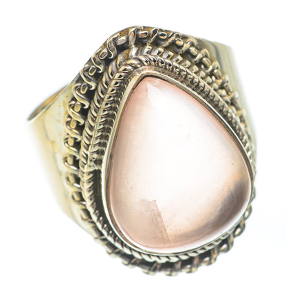 Rose Quartz Rings handcrafted by Ana Silver Co - RING67355
