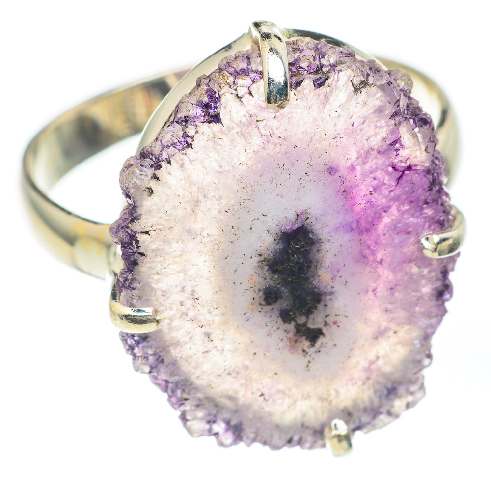 Amethyst Stalactite Rings handcrafted by Ana Silver Co - RING67358