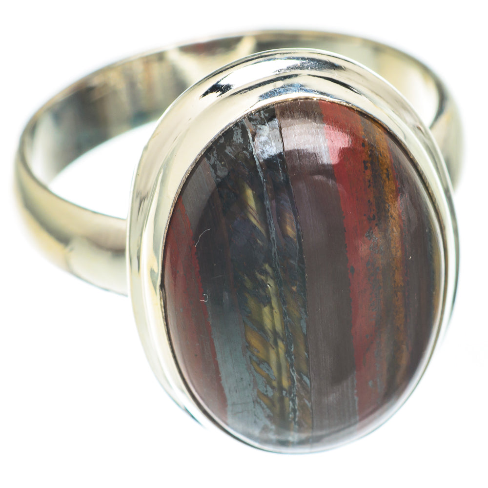 Red Tiger Iron Rings handcrafted by Ana Silver Co - RING67373