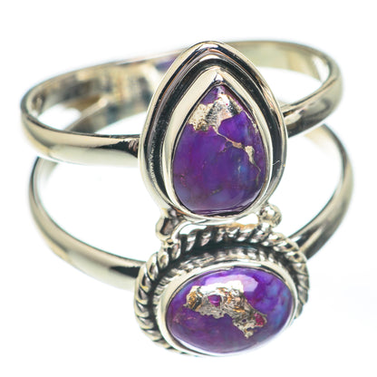 Purple Copper Turquoise Rings handcrafted by Ana Silver Co - RING67379