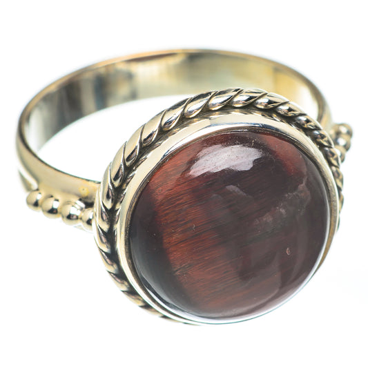 Red Tiger Eye Rings handcrafted by Ana Silver Co - RING67394