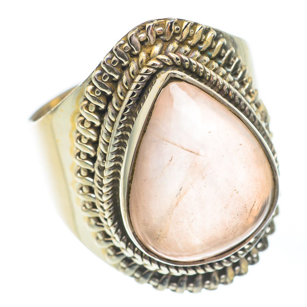 Rose Quartz Rings handcrafted by Ana Silver Co - RING67395