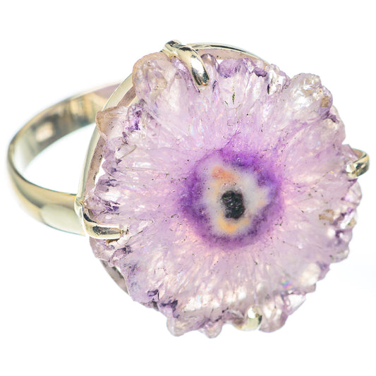 Amethyst Stalactite Rings handcrafted by Ana Silver Co - RING67424