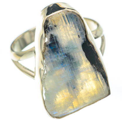 Rainbow Moonstone Rings handcrafted by Ana Silver Co - RING67427