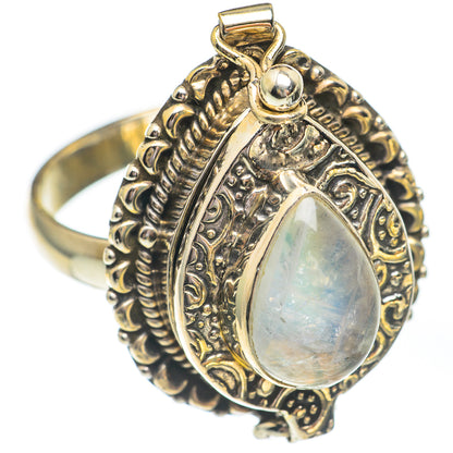 Rainbow Moonstone Rings handcrafted by Ana Silver Co - RING67430