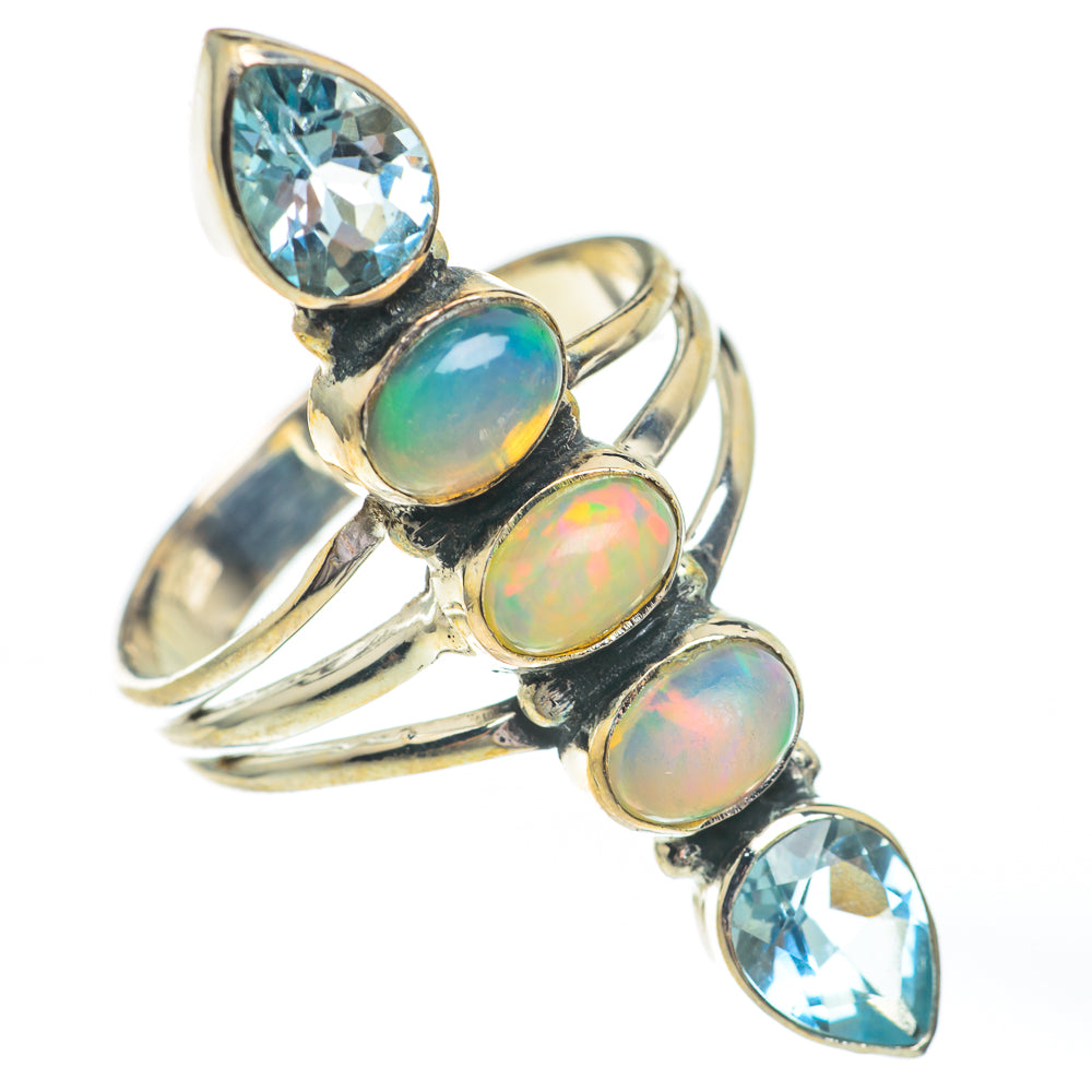 Ethiopian Opal Rings handcrafted by Ana Silver Co - RING67437