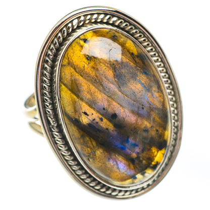 Labradorite Rings handcrafted by Ana Silver Co - RING67442