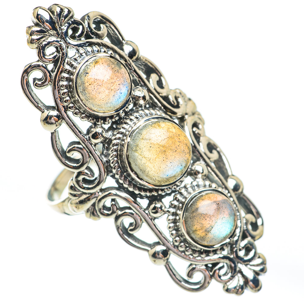Labradorite Rings handcrafted by Ana Silver Co - RING67446