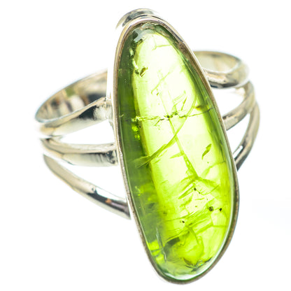 Green Tourmaline Rings handcrafted by Ana Silver Co - RING67450