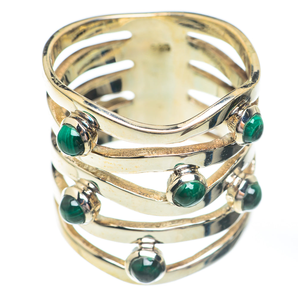 Malachite Rings handcrafted by Ana Silver Co - RING67451