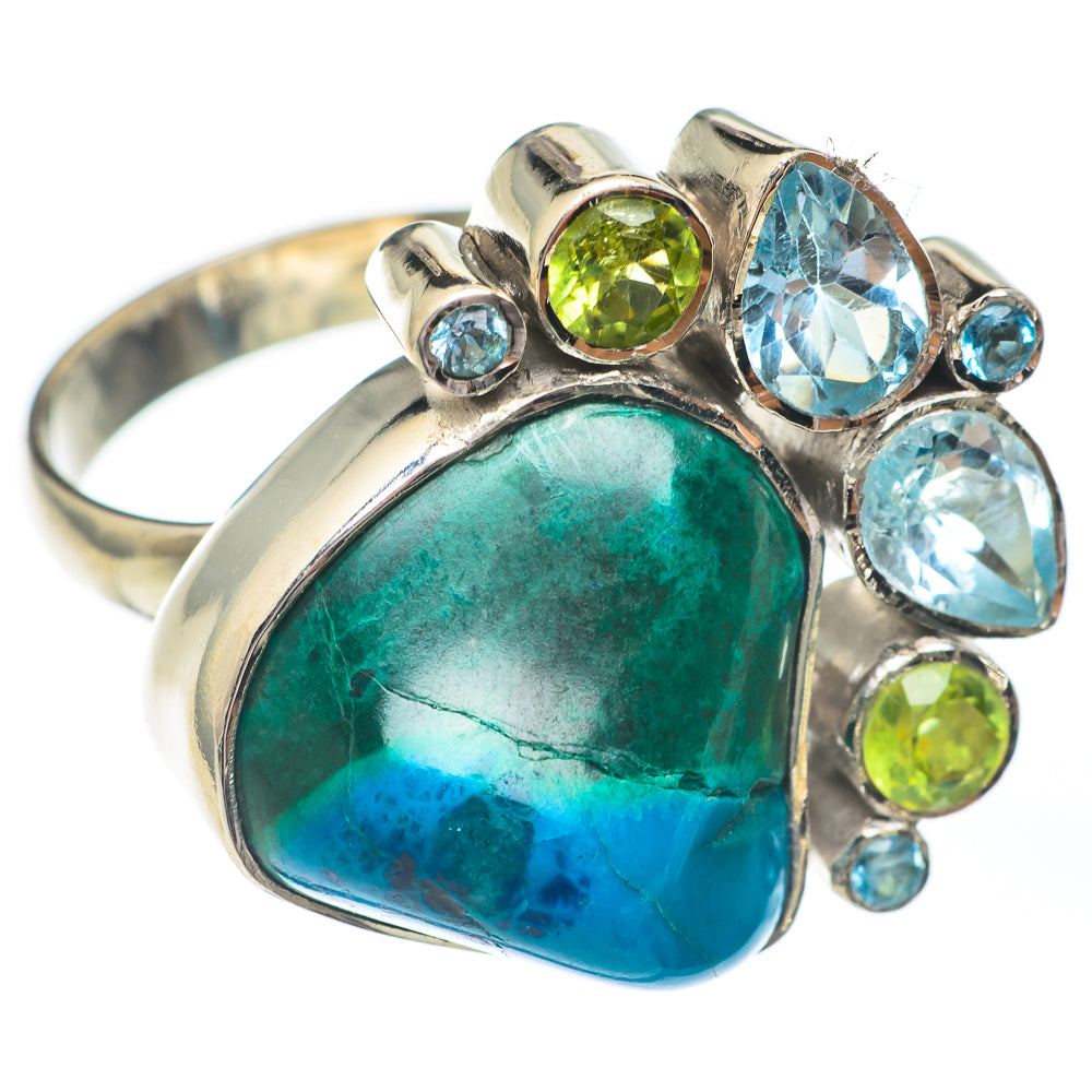 Chrysocolla Rings handcrafted by Ana Silver Co - RING67456