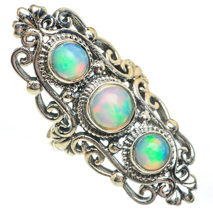 Ethiopian Opal Rings handcrafted by Ana Silver Co - RING67459