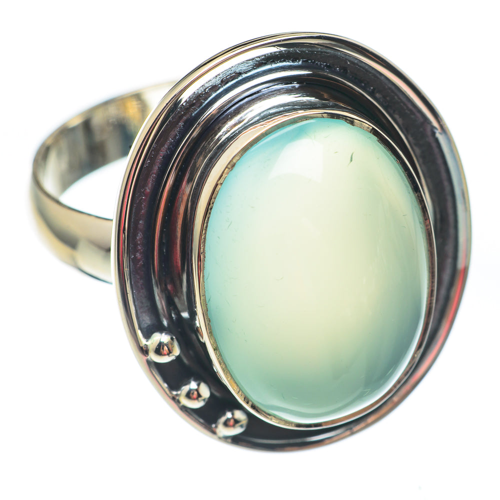 Aqua Chalcedony Rings handcrafted by Ana Silver Co - RING67461
