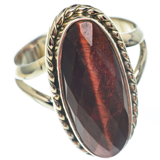 Red Tiger Eye Rings handcrafted by Ana Silver Co - RING67469