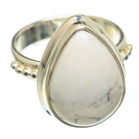 Howlite Rings handcrafted by Ana Silver Co - RING67485