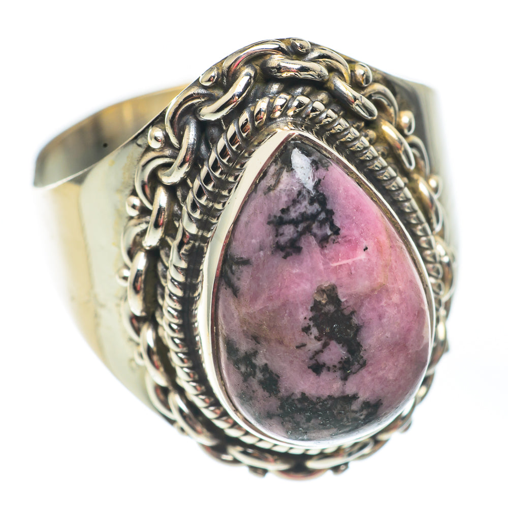 Rhodonite Rings handcrafted by Ana Silver Co - RING67505