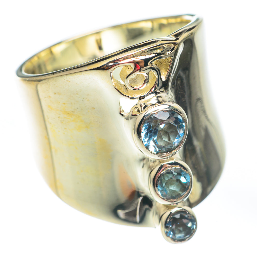Blue Topaz Rings handcrafted by Ana Silver Co - RING67518