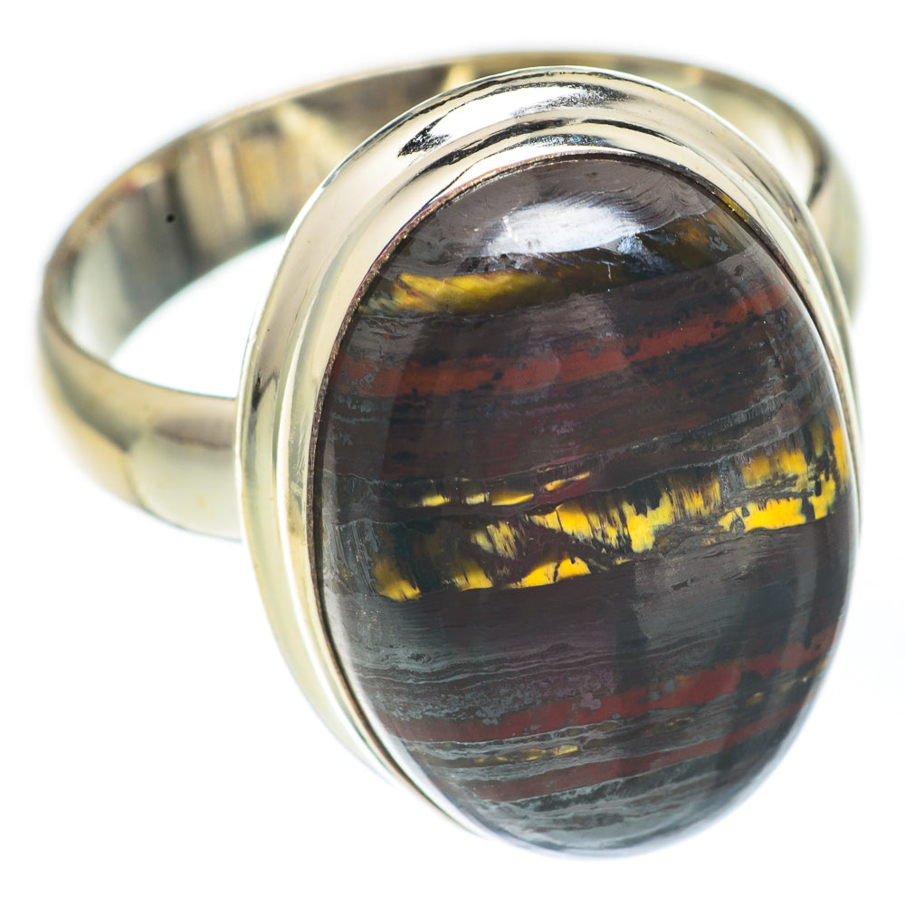 Red Tiger Iron Rings handcrafted by Ana Silver Co - RING67527