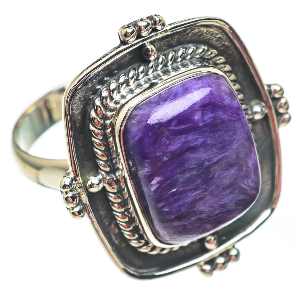 Charoite Rings handcrafted by Ana Silver Co - RING67536