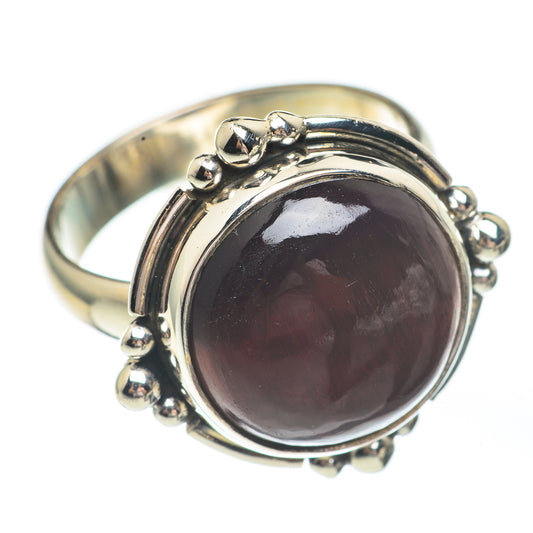 Red Tiger Eye Rings handcrafted by Ana Silver Co - RING67580