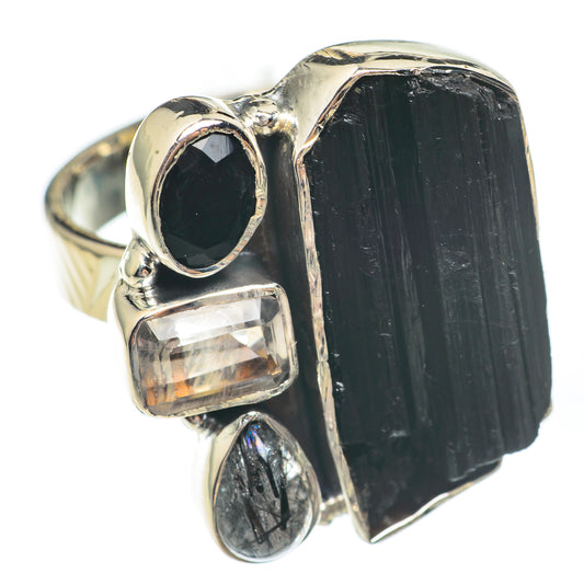 Black Tourmaline Rings handcrafted by Ana Silver Co - RING67592