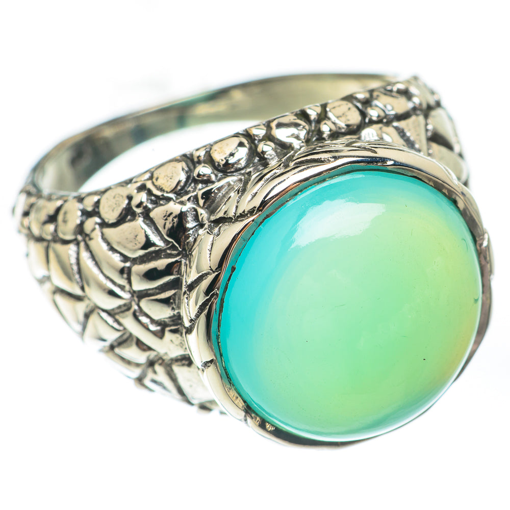Aqua Chalcedony Rings handcrafted by Ana Silver Co - RING67598