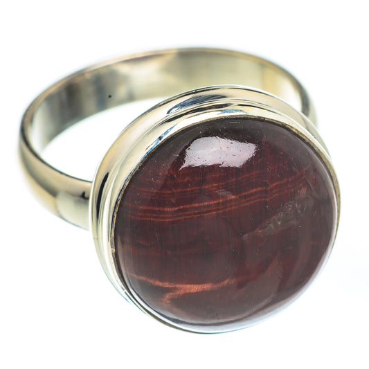 Red Tiger Eye Rings handcrafted by Ana Silver Co - RING67606