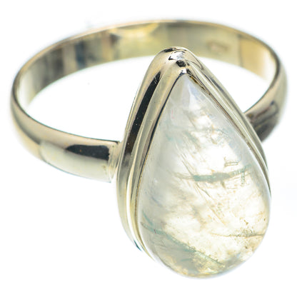 Rainbow Moonstone Rings handcrafted by Ana Silver Co - RING67619
