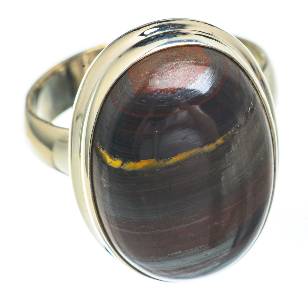 Red Tiger Iron Rings handcrafted by Ana Silver Co - RING67630