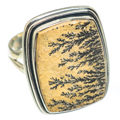 Germany Psilomelane Dendrite Rings handcrafted by Ana Silver Co - RING67631