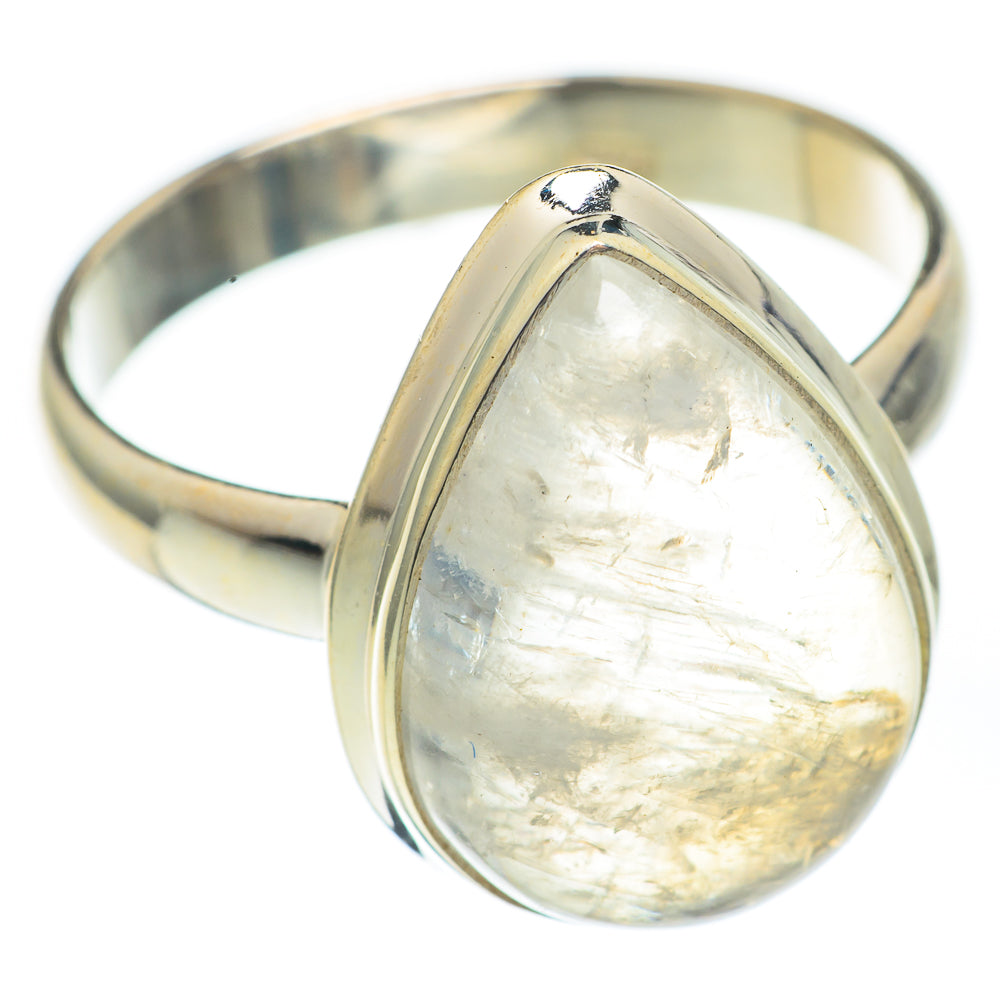 Rainbow Moonstone Rings handcrafted by Ana Silver Co - RING67644