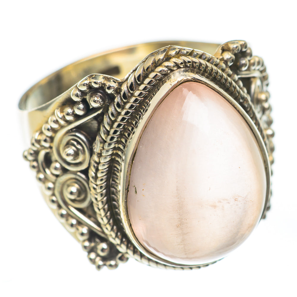 Rose Quartz Rings handcrafted by Ana Silver Co - RING67659