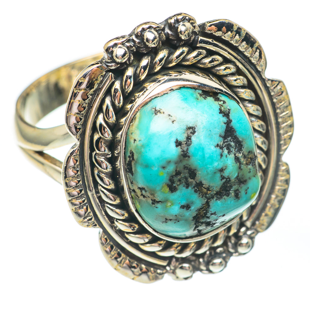 Tibetan Turquoise Rings handcrafted by Ana Silver Co - RING67675
