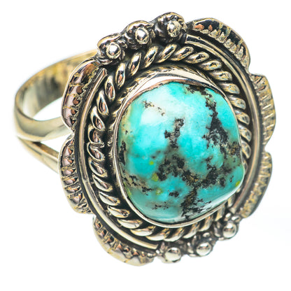 Tibetan Turquoise Rings handcrafted by Ana Silver Co - RING67675