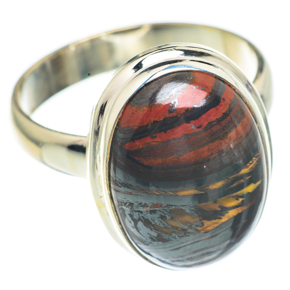 Red Tiger Iron Rings handcrafted by Ana Silver Co - RING67681