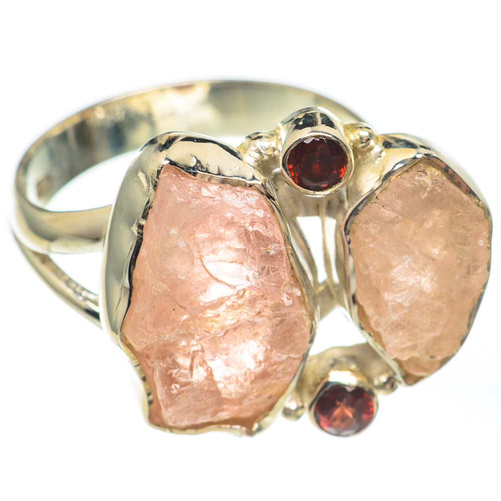 Rose Quartz Rings handcrafted by Ana Silver Co - RING67685