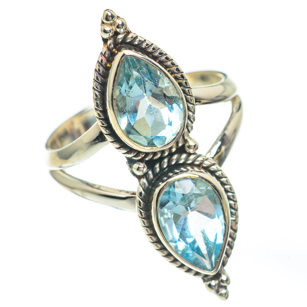 Blue Topaz Rings handcrafted by Ana Silver Co - RING67699