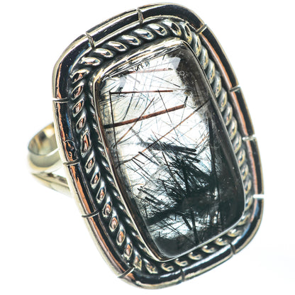 Tourmalinated Quartz Rings handcrafted by Ana Silver Co - RING67714
