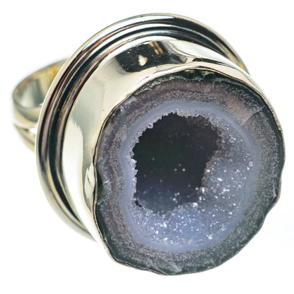 Coconut Geode Slice Rings handcrafted by Ana Silver Co - RING67715