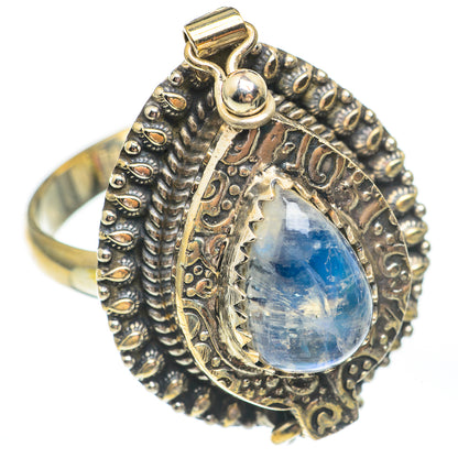 Rainbow Moonstone Rings handcrafted by Ana Silver Co - RING67720
