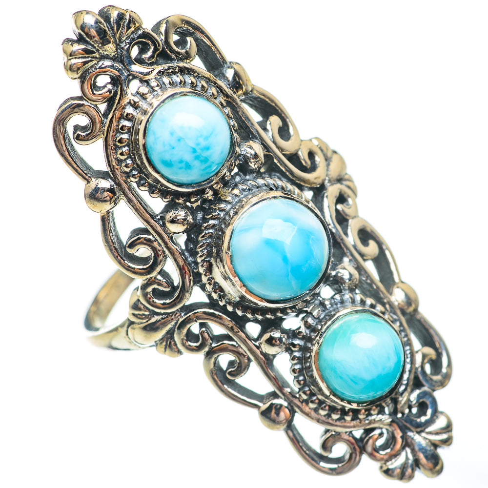 Larimar Rings handcrafted by Ana Silver Co - RING67735