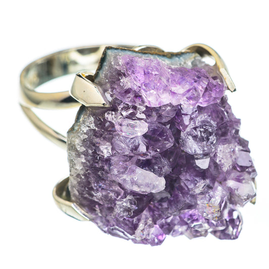 Amethyst Crystal Rings handcrafted by Ana Silver Co - RING67746