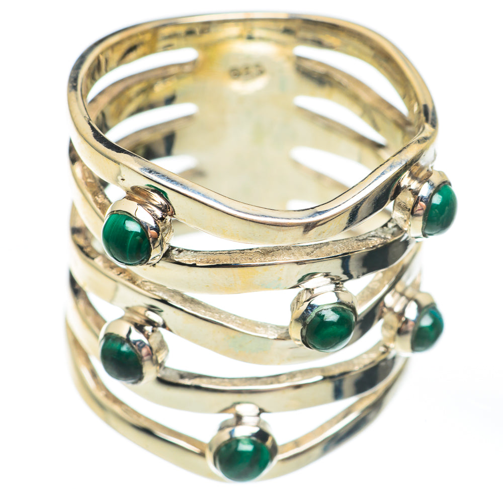 Malachite Rings handcrafted by Ana Silver Co - RING67763