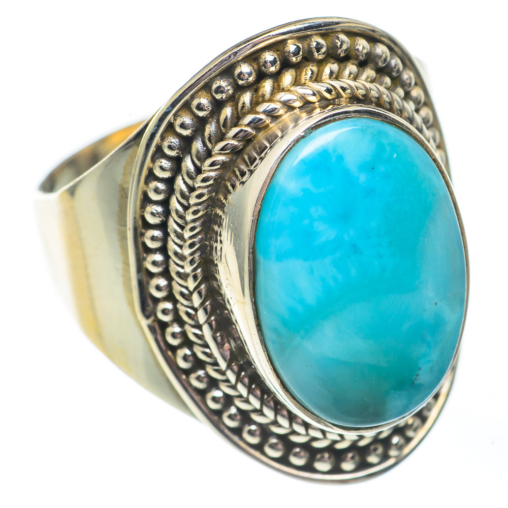 Larimar Rings handcrafted by Ana Silver Co - RING67766