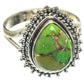 Green Copper Composite Turquoise Rings handcrafted by Ana Silver Co - RING67773