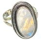 Rainbow Moonstone Rings handcrafted by Ana Silver Co - RING67791