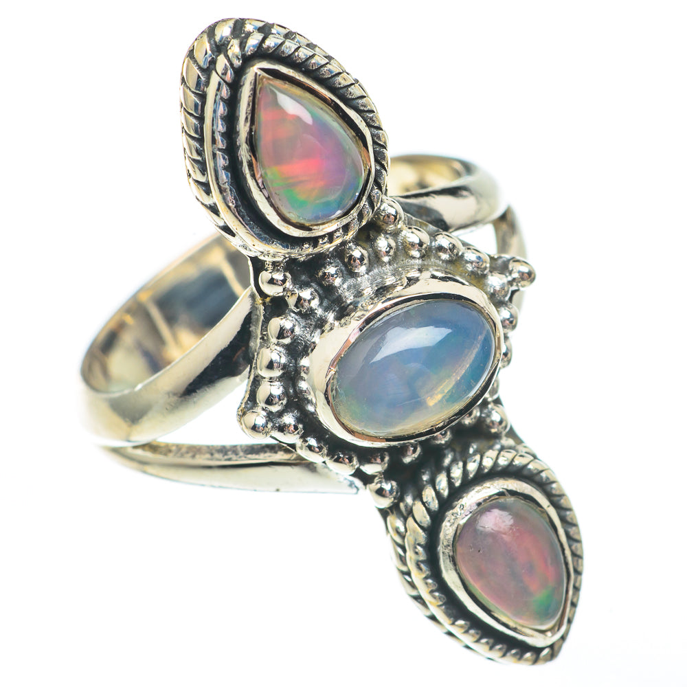 Ethiopian Opal Rings handcrafted by Ana Silver Co - RING67797