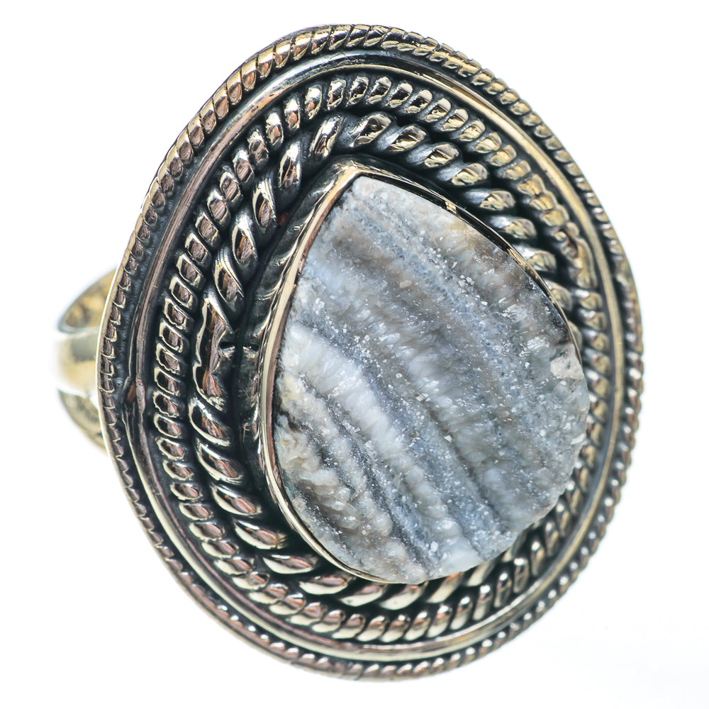 Desert Druzy Rings handcrafted by Ana Silver Co - RING67799