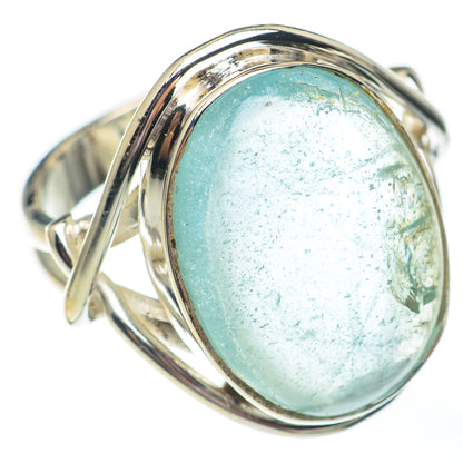 Aqua Chalcedony Rings handcrafted by Ana Silver Co - RING67803