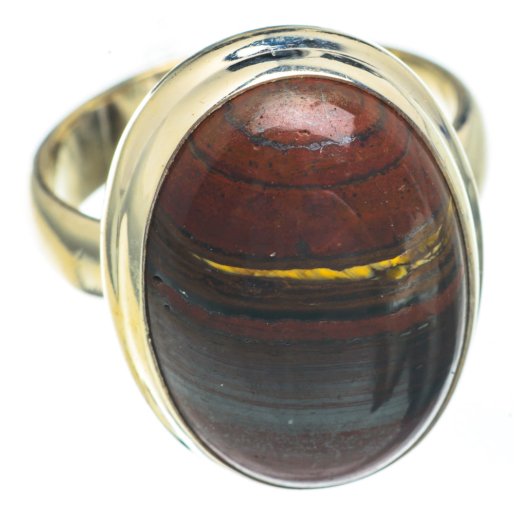 Red Tiger Iron Rings handcrafted by Ana Silver Co - RING67811